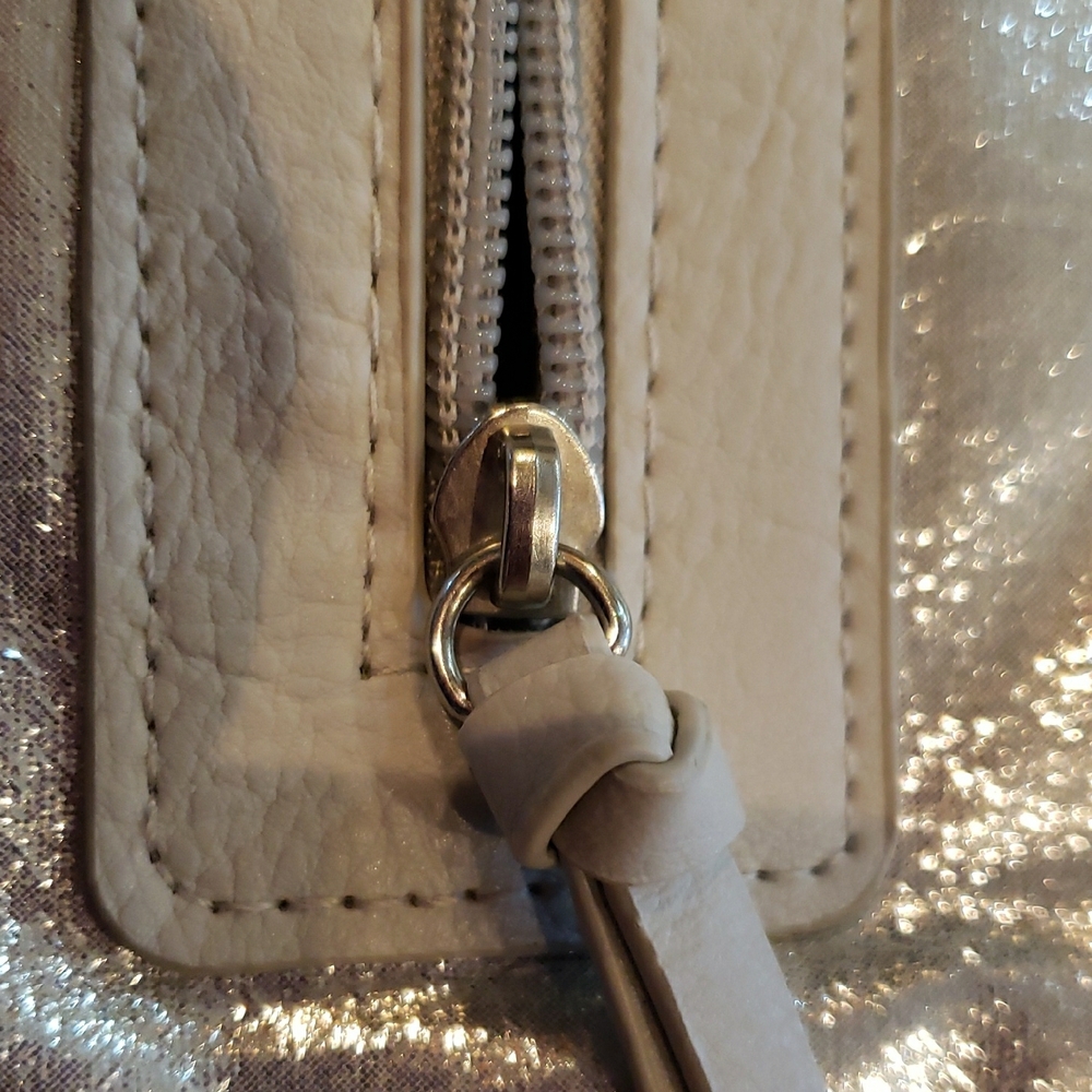 Silver Drawstring Women's Bag - image 7